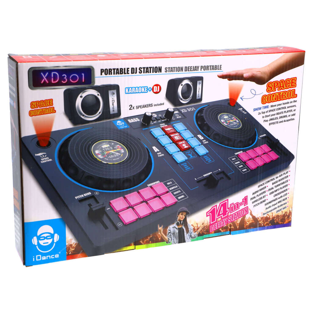 IDance IDance XD 301 DJ-Mixer mit 2 Lautsprechern