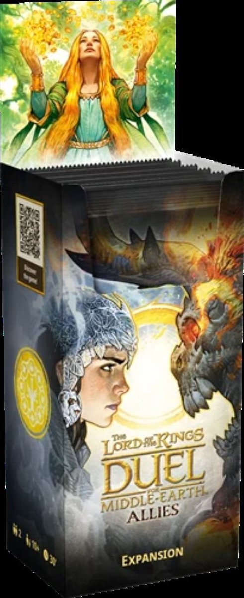 Asmodee-Brettspiel „Der Herr der Ringe“-Erweiterung „Allies Adventure“.