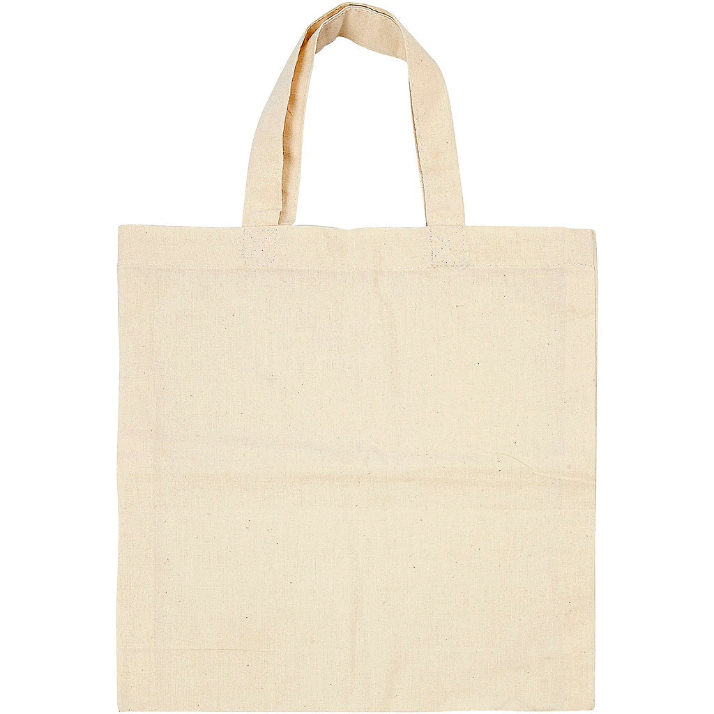 Creativ Company Tragetasche, Größe 27,5x30 cm, 135 g, hell natur, 5 Stück 1 Karton