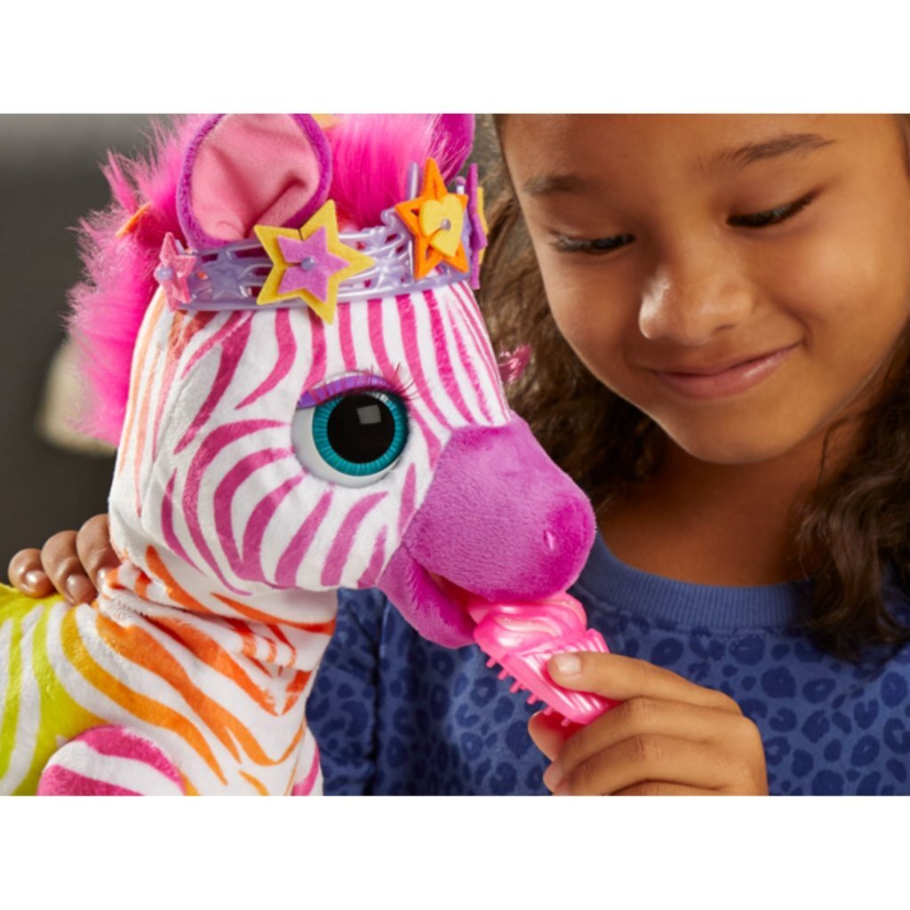 FurReal Friends FurReal Zenya My Rainbow Zebra + Sound und Zubehör