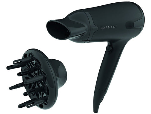 Carmen HD1695 Haartrockner Hochleistungsvolumen 1700W schwarz