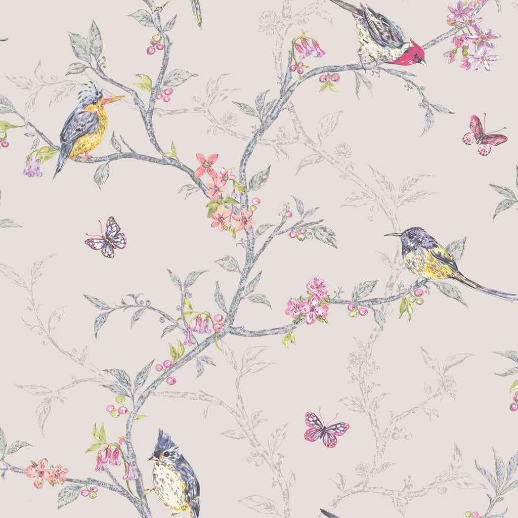 Niederländische Wandverkleidung Wallpaper Phoebe Lila