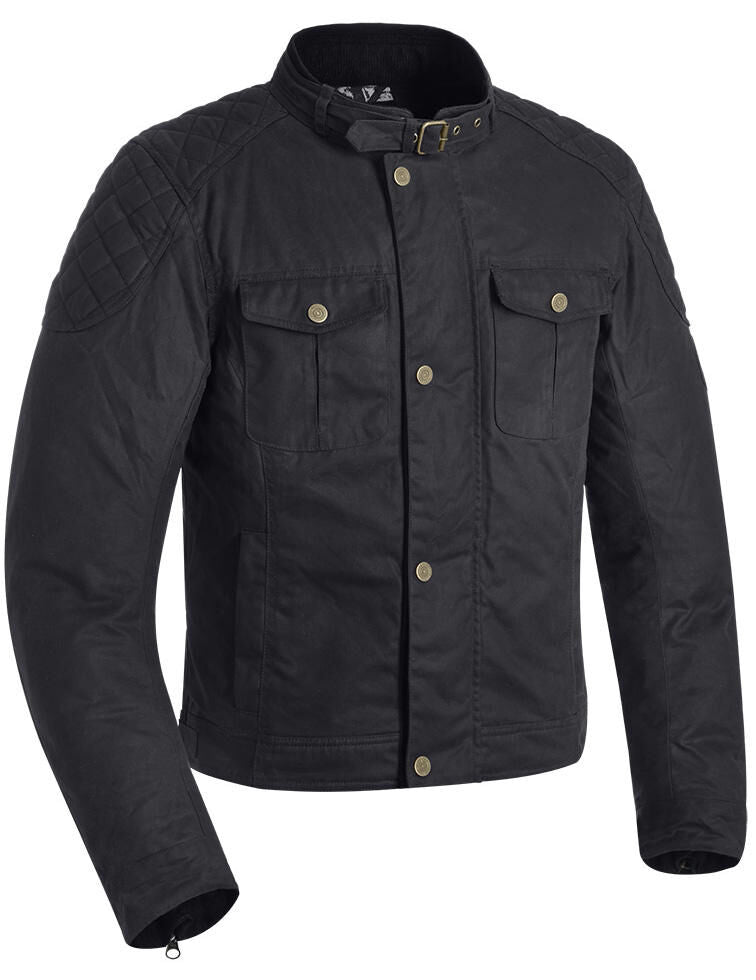 Oxford-Jacke Holwell 1.0 Jacke Holwell 1.0 Wachsbaumwolle schwarz 5XL