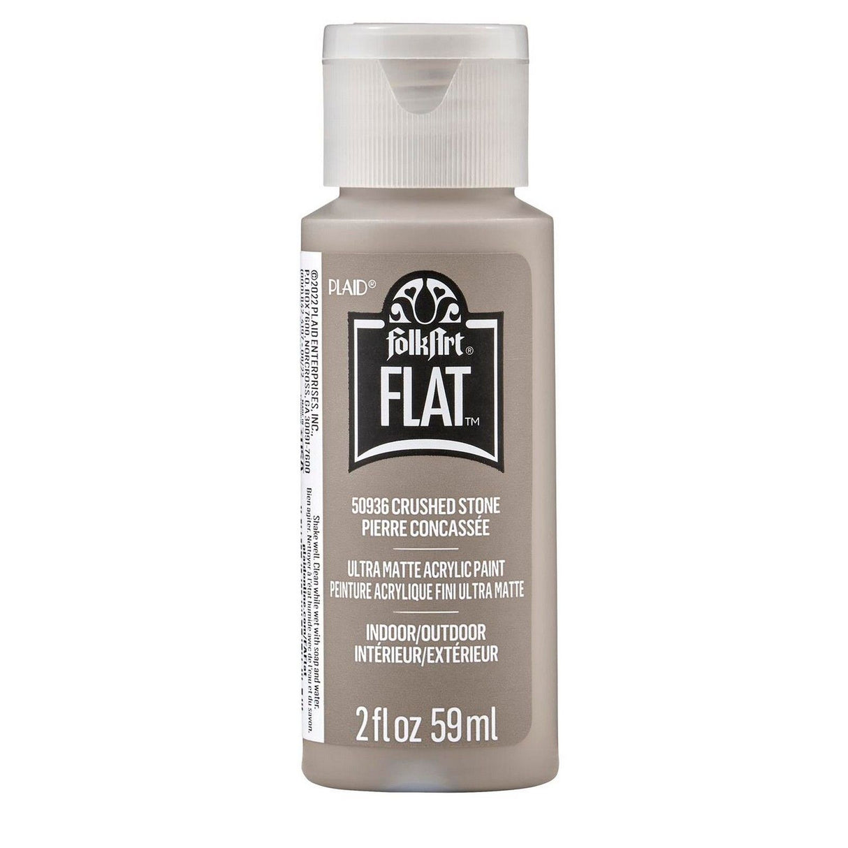 Folkart • Flache, ultramatte Acrylfarbe, zerkleinerter Stein, 59 ml