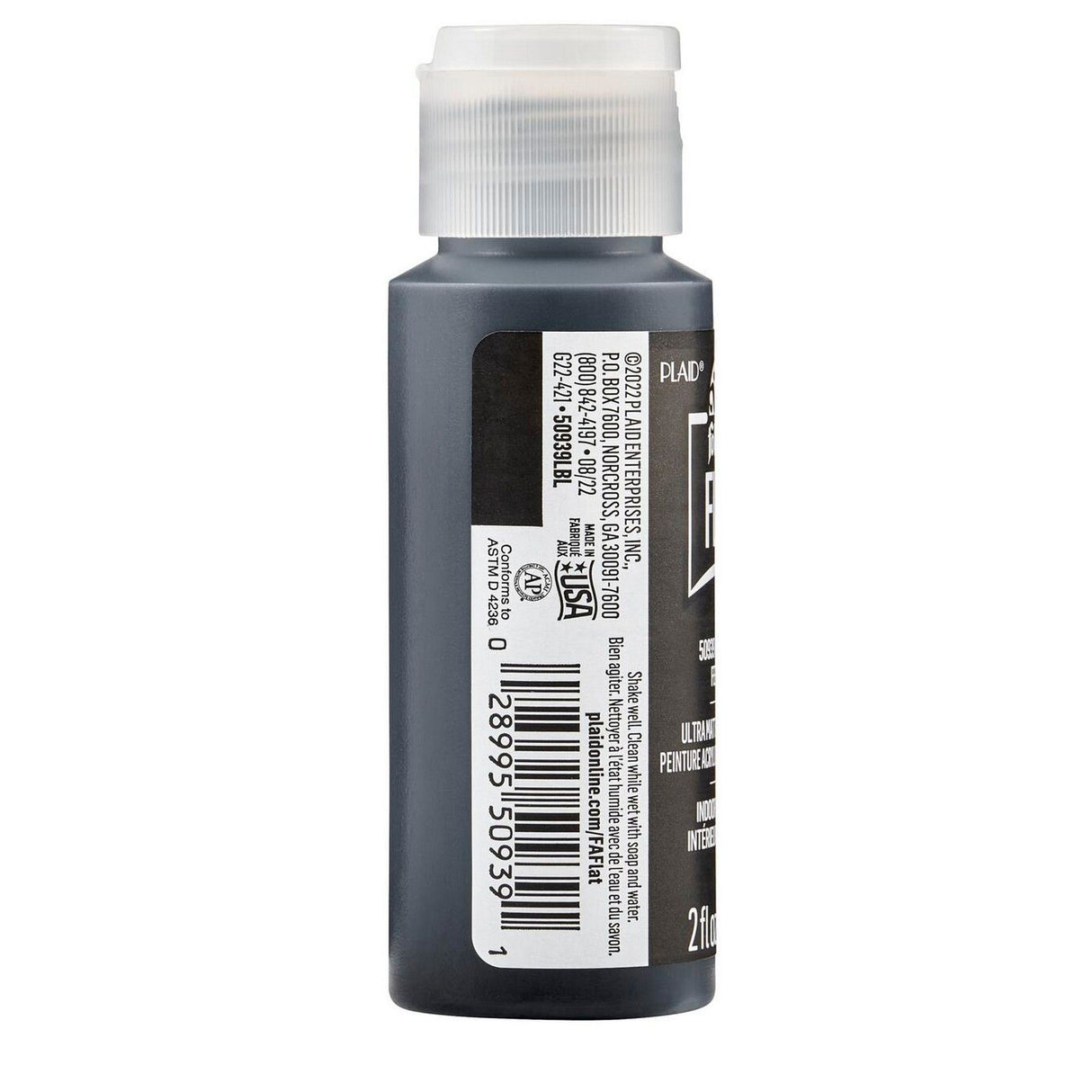 Folkart • Flache, ultramatte Acrylfarbe, Flacheisen, 59 ml