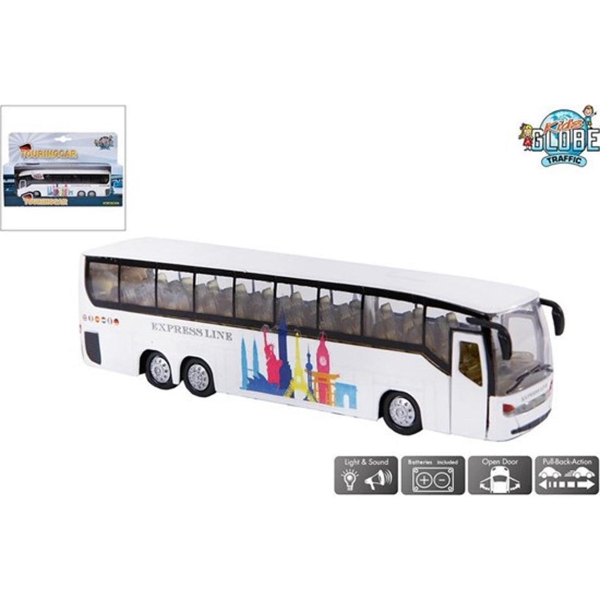 Kinderkugel-Shuttlebus mit Licht und Ton, 19 cm
