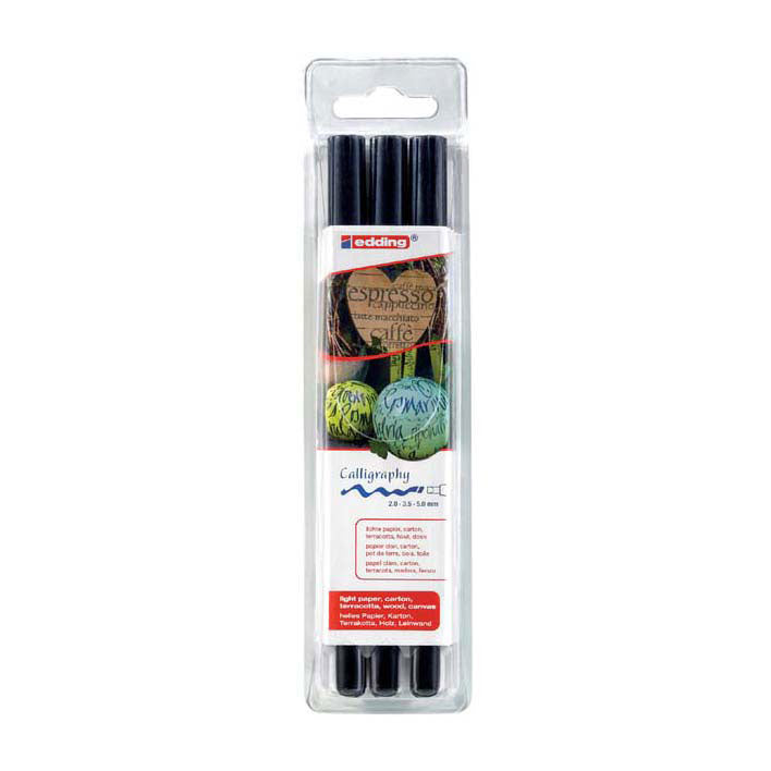 Quantore Kalligraphiestift schwarz, 3 Stk.