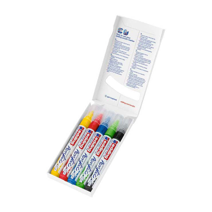 Quantore Acrylmarker Edding Base, 5 Stk.