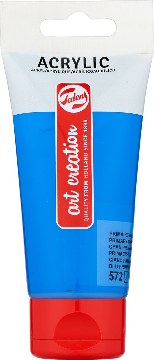 Talens Art Creation Acrylfarbe, Tube 75 ml, Primärcyan 572