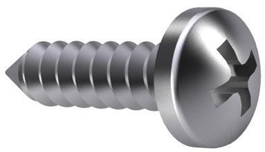 Flachzylinder-Plattenschraube KK 3,9x9,5 Edelstahl A2 | 200 Stück