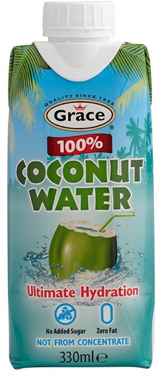 Grace 100 % Kokosnusswasser – 8 x 330 ml – Vorteilspackung