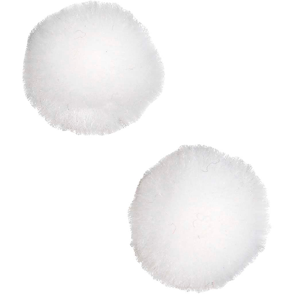 Creativ Company Pompons, D 20 mm, weiß, 100 Stück 1 Box