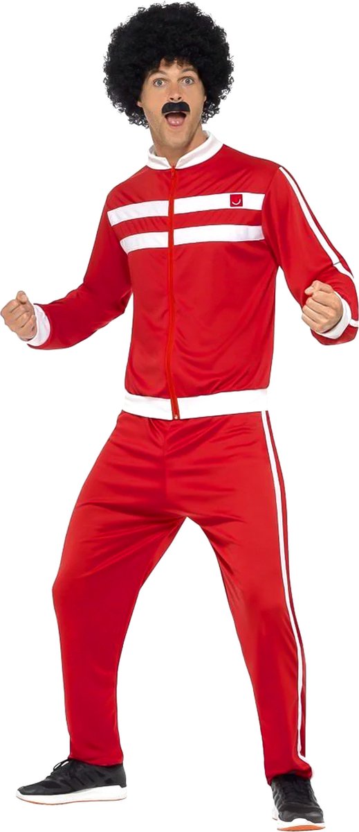 Smiffys Retro-Trainingsanzug Herren rot - Größe M