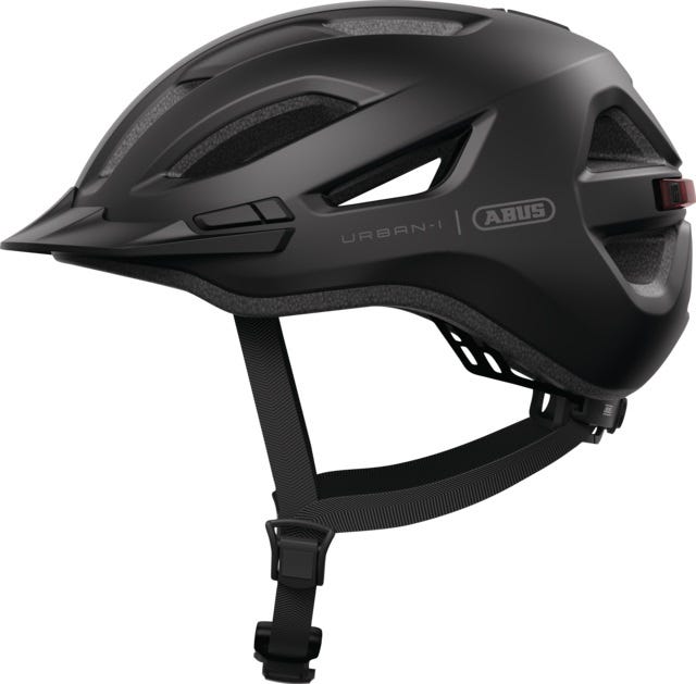 Abus Fahrradhelm Urban-i 4.0 Velvet Black L - 57-61 cm - Schwarz - Geeignet für den Einsatz an Elektrofahrrädern - Cityfahrrädern - 290 g