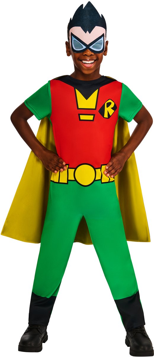 Rubies Teen Titans Go Robin Kinderkostüm – Größe 9–10 Jahre
