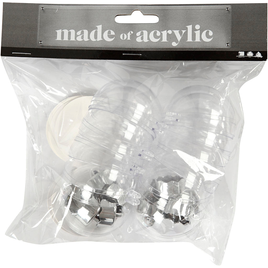 Creativ Company Deco Bälle transparent 5cm, 10st.