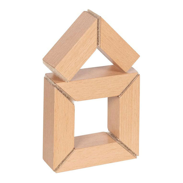 Goki -Holzsäge und Bausteine mit Klettverbindung, 11dlg.