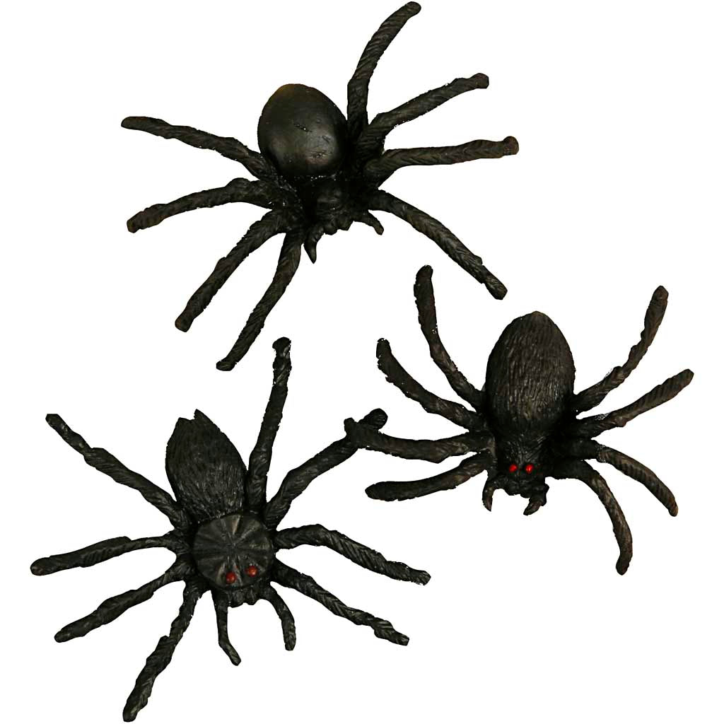 Creativ Company Spinnen, Größe 4 cm, 60 Stück, 1 Box