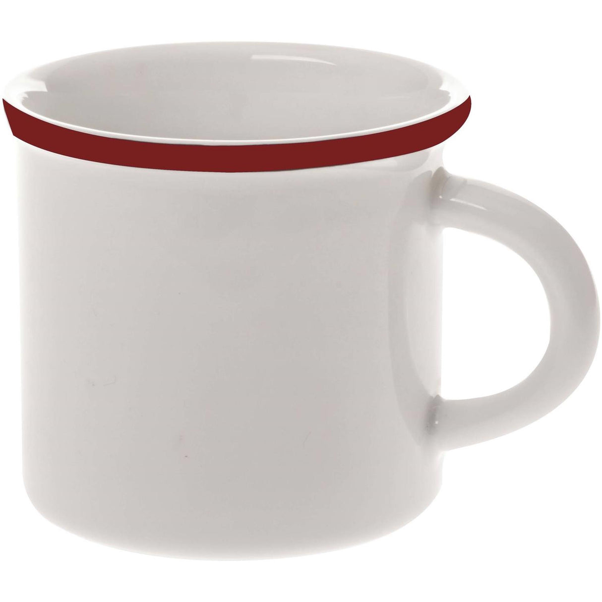 Palmer Retrobecher 30cl roter Rand 6 Stk