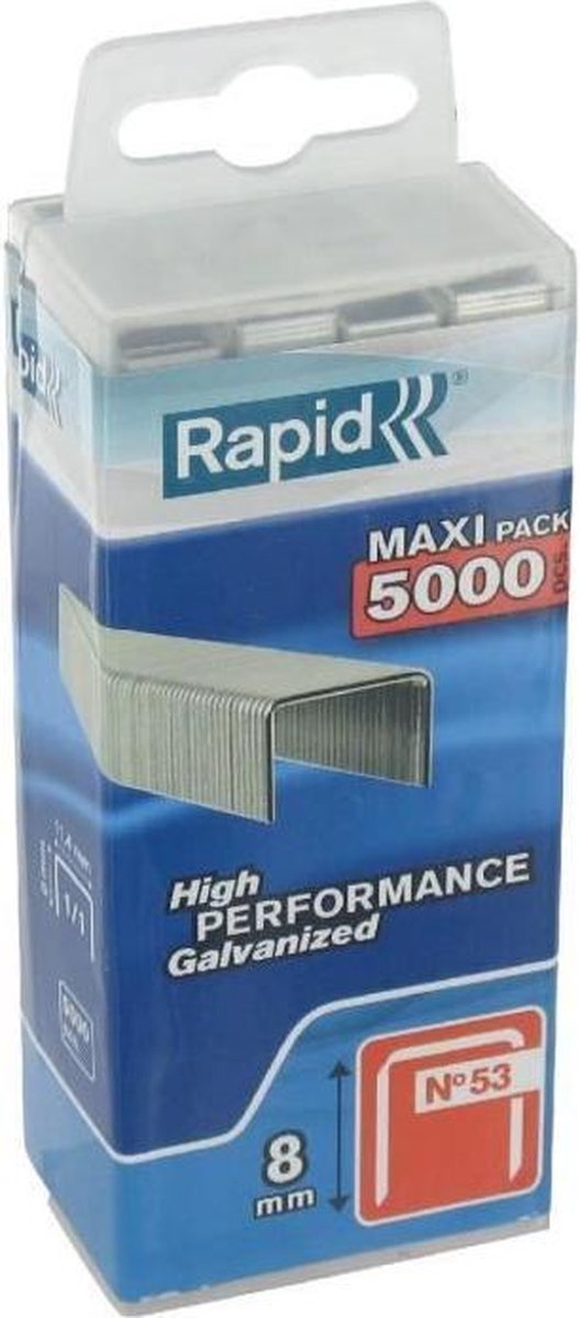Rapid 40303084 nieten - no. 53 - gegalvaniseerd - 8mm (5000st)