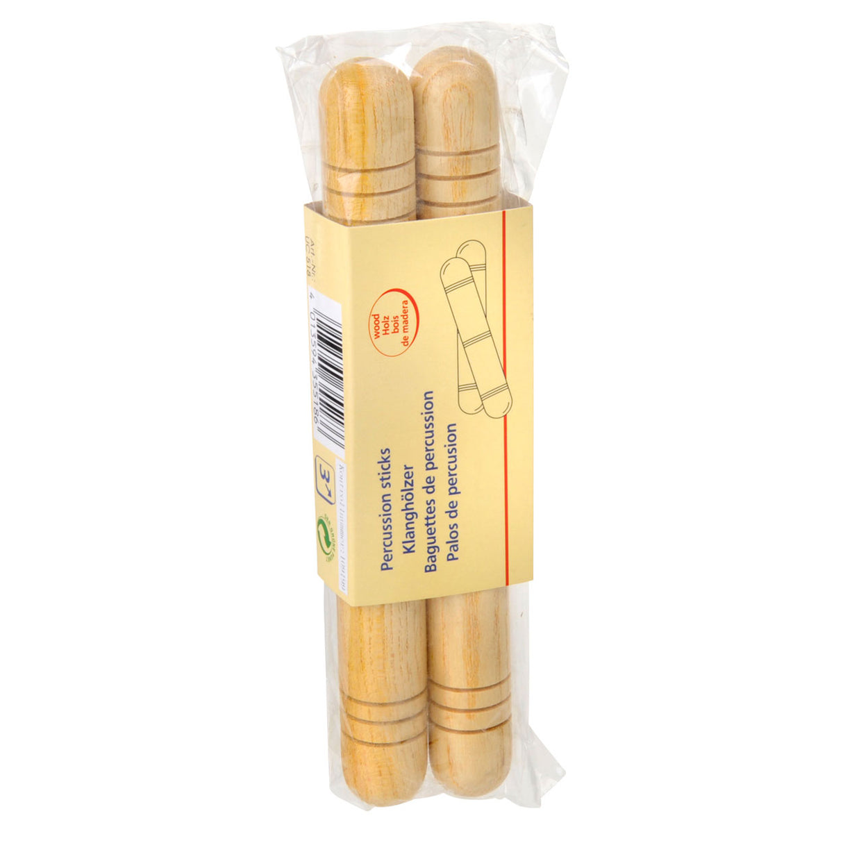 Goki-Percussion-Sticks. 19x2cm. 3+