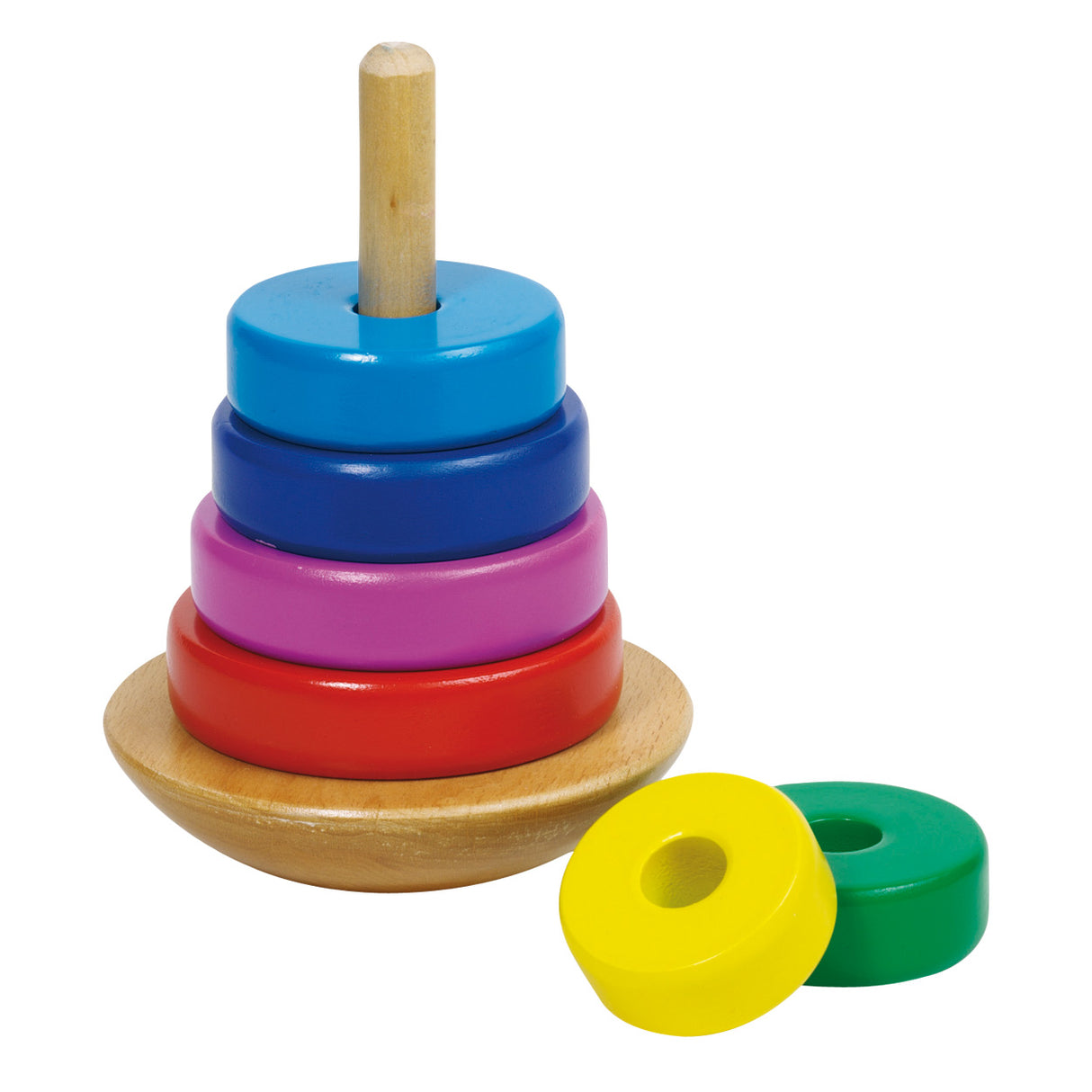 Goki Stapelturm H12cm, 8-teilig, aus Holz, 2+