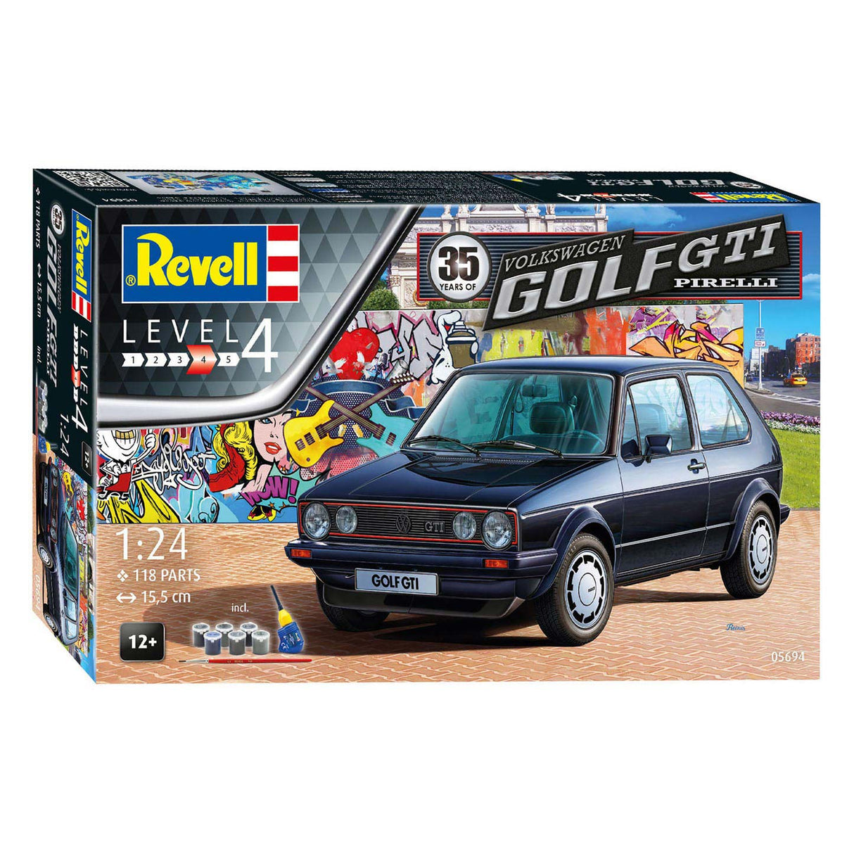 Revell Geschenkset Volkswagen Golf GTI Pirelli Modellkonstruktion