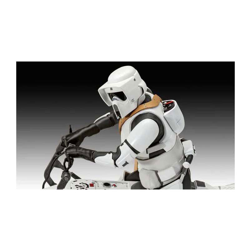 Revell Modellbausatz Star Wars – Speeder Bike The Mandalorian 1:12 – 102-tlg.