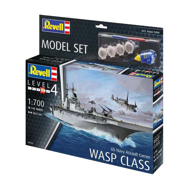 Revell Modellbausatz - US Navy Assault Carrier Wasp Class 1:700 - 142-tlg.