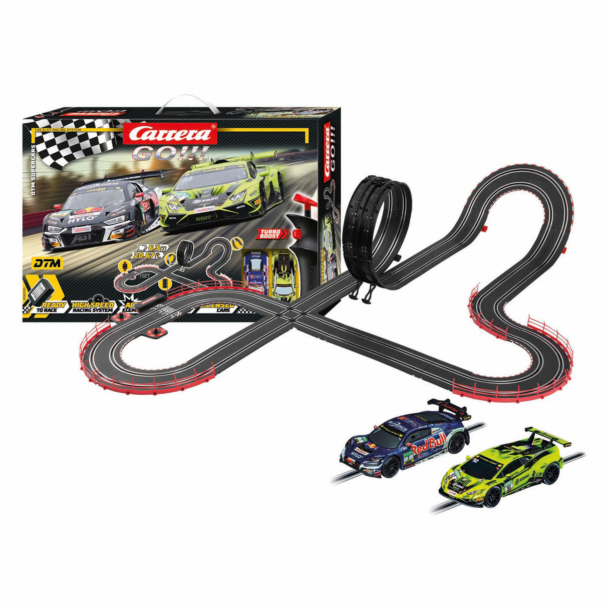 Carrera los!!! Rennstrecke – DTM-Supersportwagen