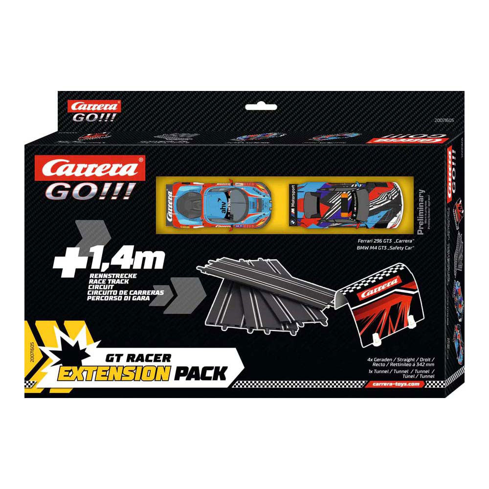 Carrera los!!! GT Racer Erweiterungsset 1:43 – BMW M4 GT3 vs. Ferrari 296 GT3