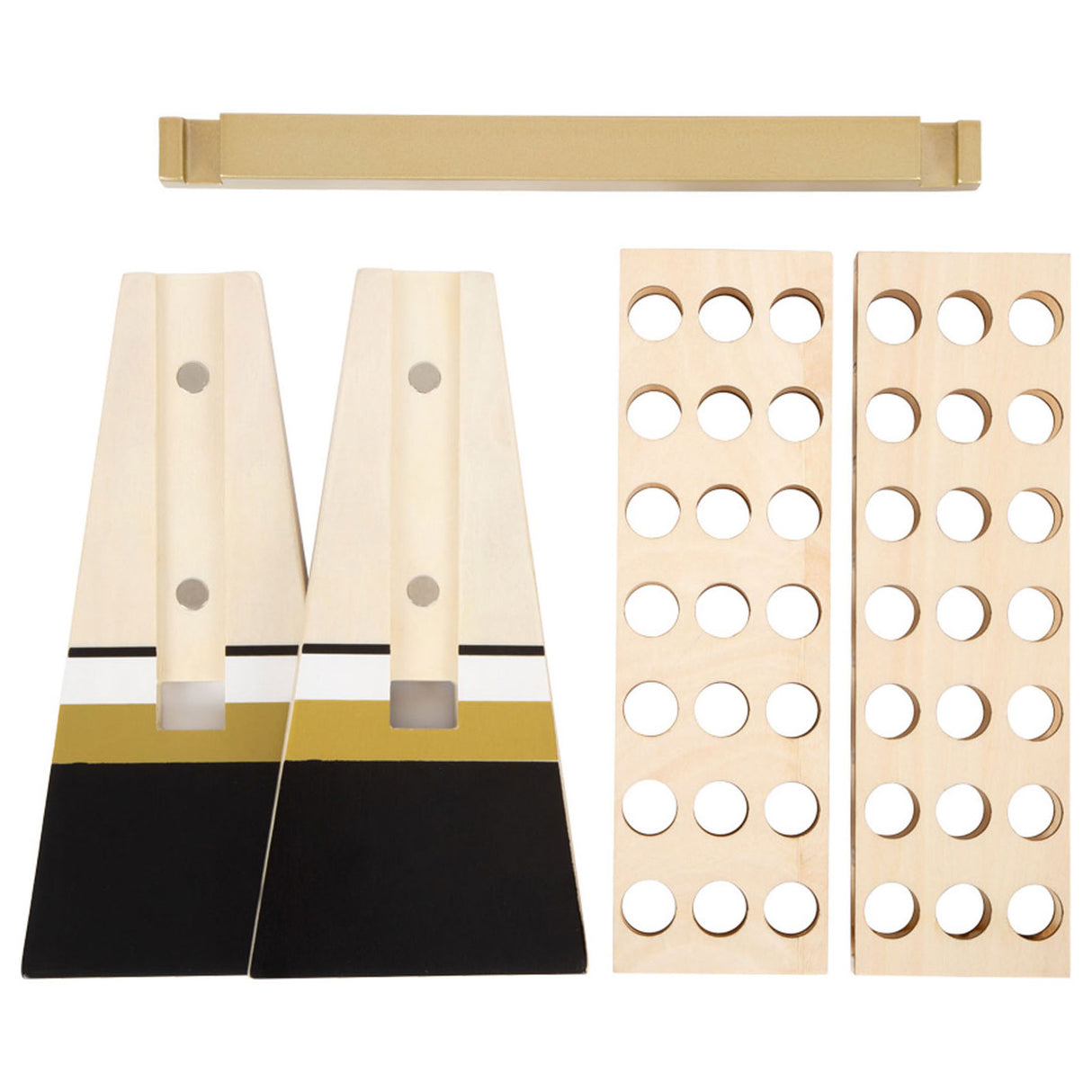 Kleiner Fuß - vier auf 1 Line Wood Golden Edition Spiel