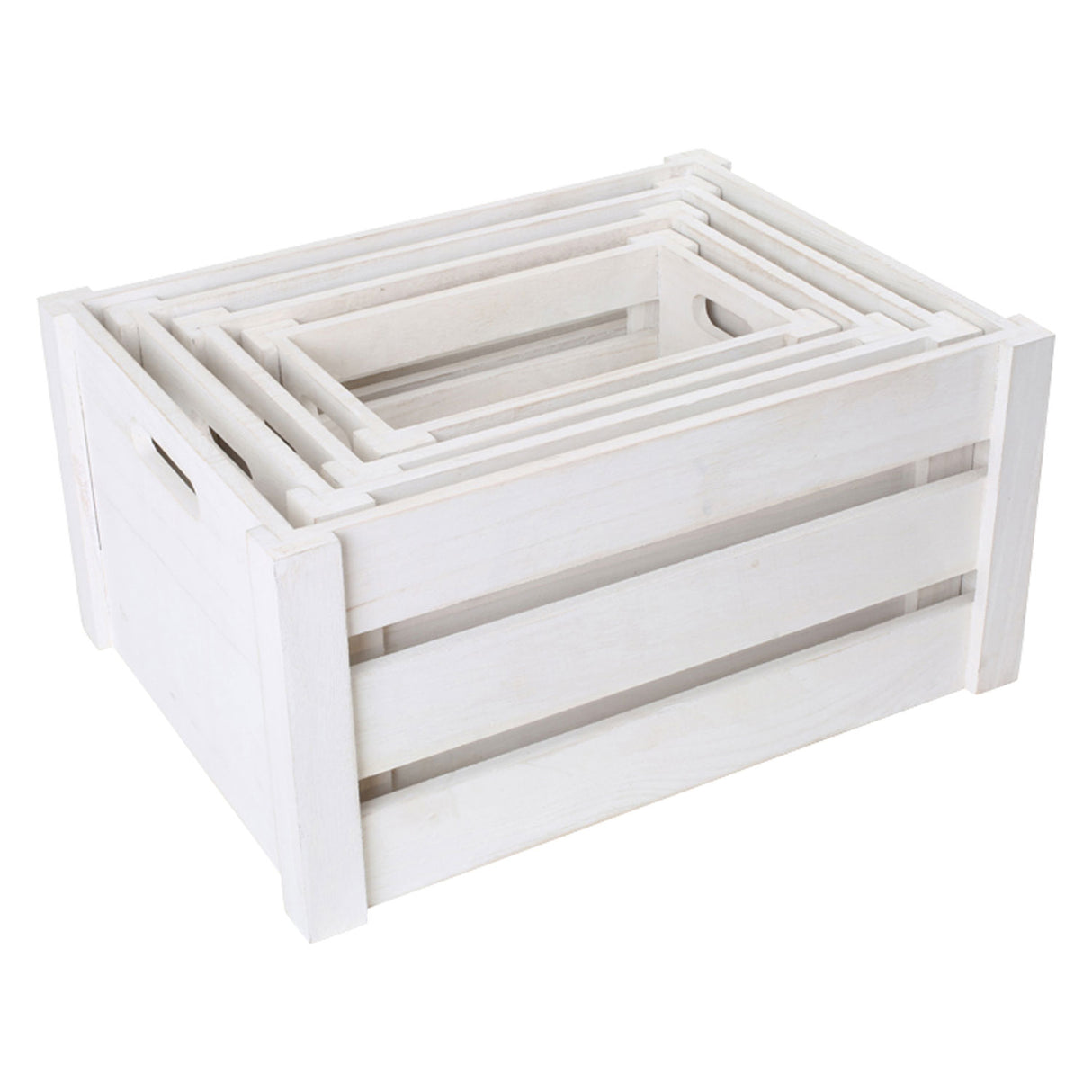Small Foot - Aufbewahrungsboxen aus Holz, 4er-Set
