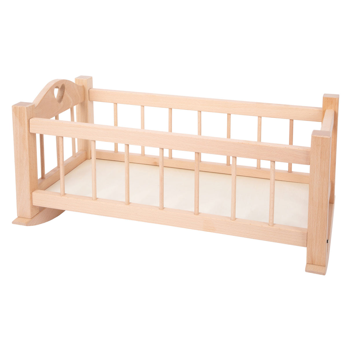 Kleiner Fuß Holz Schwung Puppenbett natürlich
