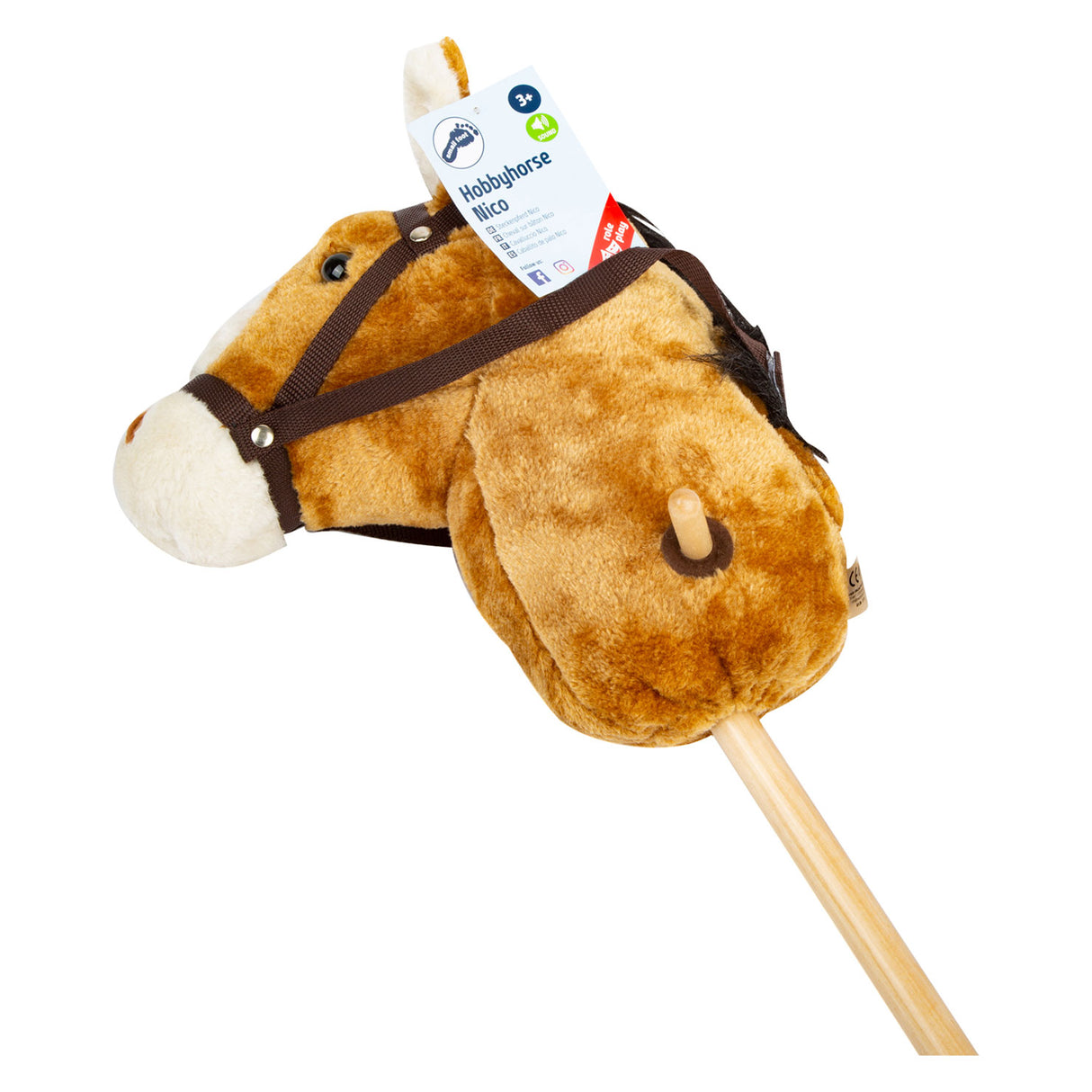 Small Foot - Steckenpferd Nico aus Holz, 88cm
