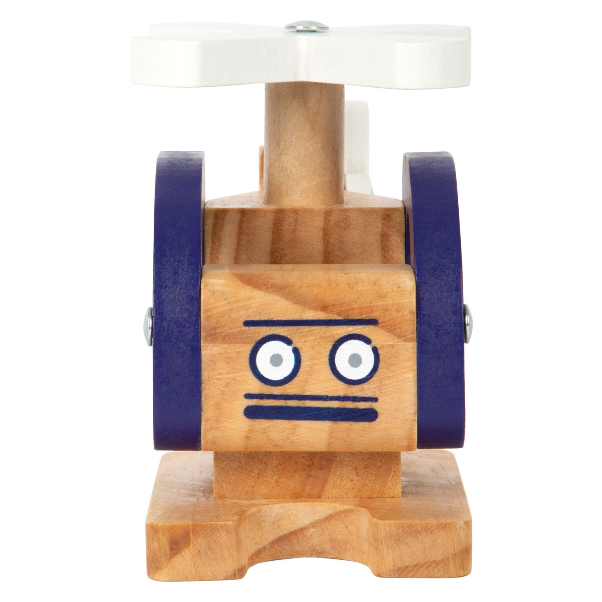 Kleiner Fuß - Holzhubschrauber blau