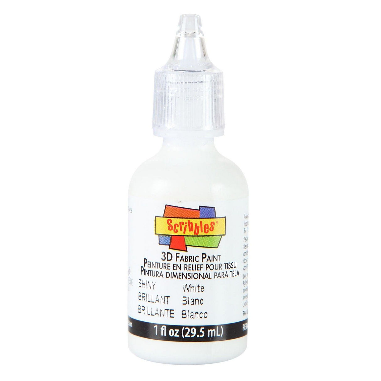Scribbles • 3D-Textilfarbe glänzend 29,5 ml weiß