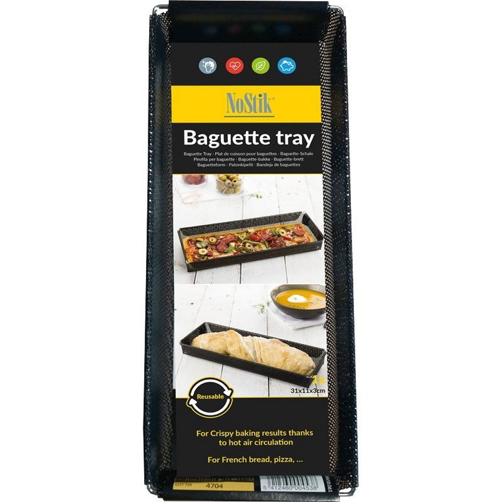 Nostik Baguetteblech 31x11x3 cm schwarz