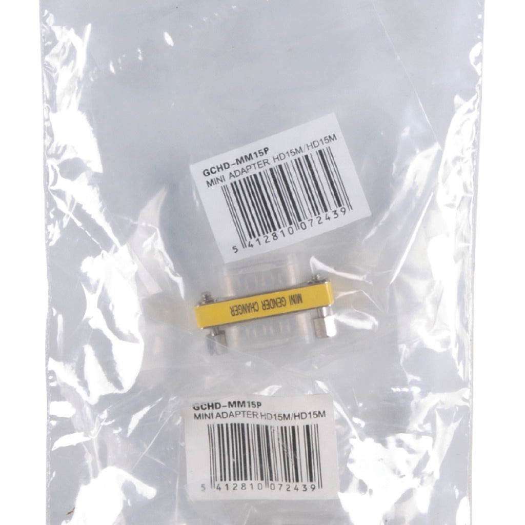 Valueline GCHD-MM15P Mini-VGA-Adapter aus Metall, HD15P-Stecker – HD15P-Stecker