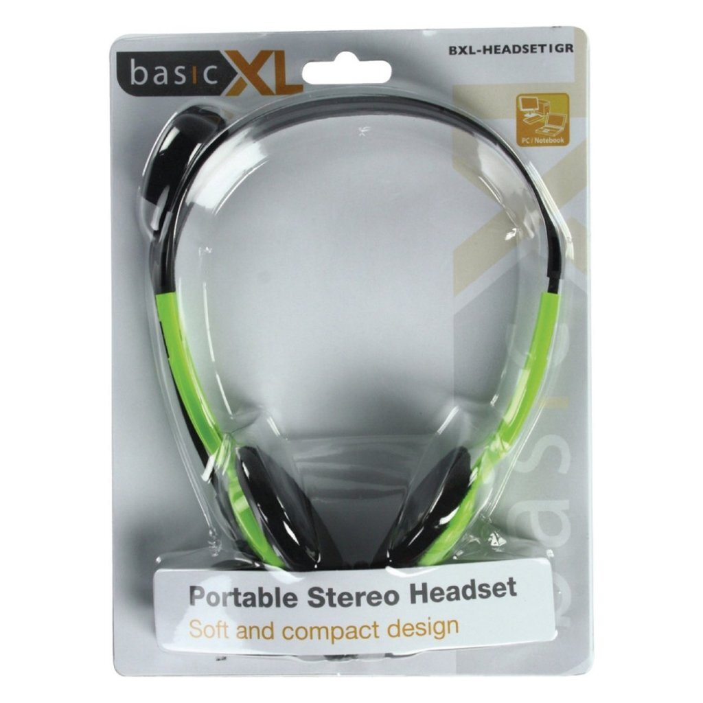 Basicxl bxl-headset1 Stereo-Headset grün schwarz