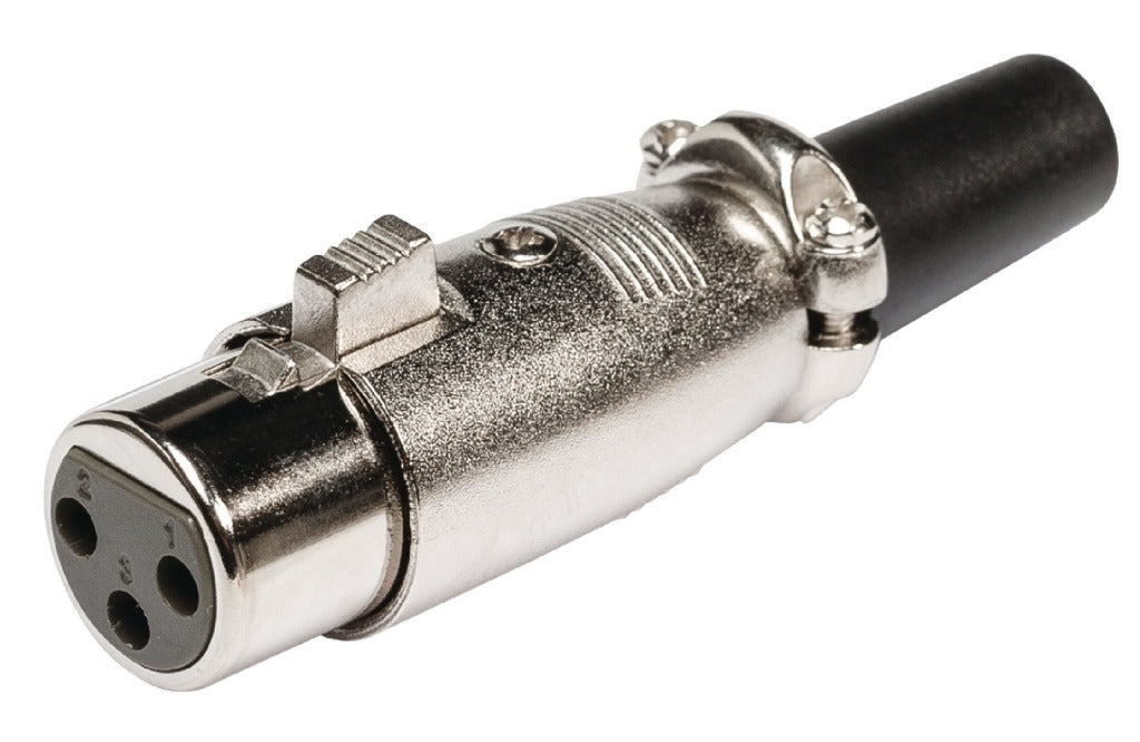 Valueline XLR-3FCL-Stecker XLR 3-polig weiblich Metall Silber