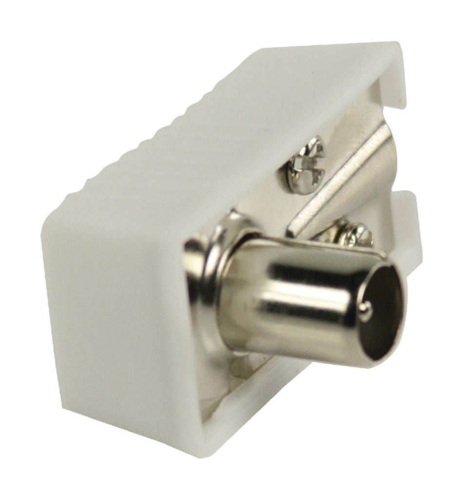 Valueline vlsp40900w abgewinkelte Koax-Stecker, Koax-Stecker, weiß