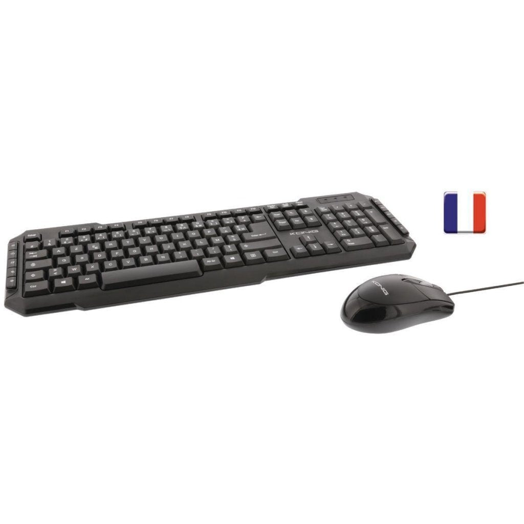 Andere Marken Kouml;nig CSKMCU100 USB-Tastatur, optische Maus, Schwarz