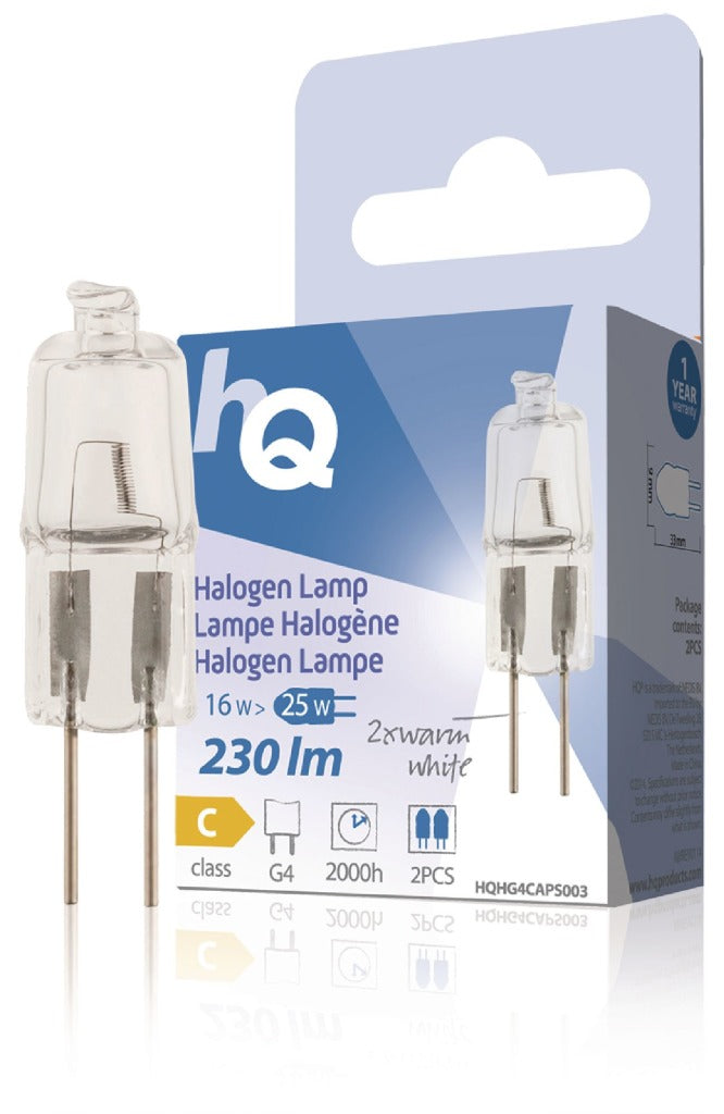 HQ HG4 CAPS003 Halogenlampenkapsel G4 16 W 230 lm 2.800 K
