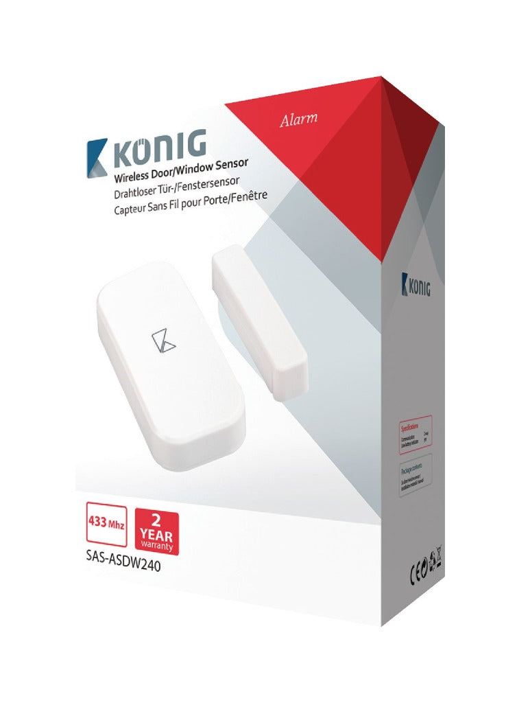 K ouml;nig K ouml;nig SAS-ASDW240 Drahtloser Tür-Fenster-Sensor für Sas-alarm240