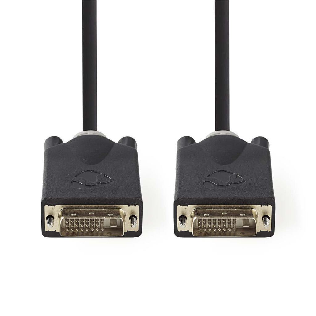 Nedis CCBP32000AT20 DVI-Kabel DVI-D 24+1-poliger Stecker – DVI-D 24+1-poliger Stecker 2,0 m Anthrazit