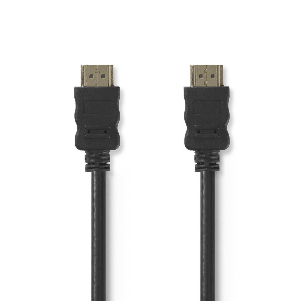 Nedis CVGT34000bk30 Hochgeschwindigkeits-HDMI-Kabel mit Ethernet-HDMI-Anschluss – HDMI-Anschluss 3,0 m schwarz