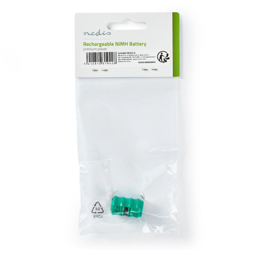 Nedis banm160sc4 Nickel-Metallhydrid-Akku 4,8 V 80 mAh Lötfahne