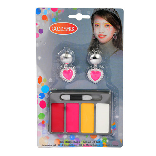 Basis-Make-up-Set Prinzessin + Ohrringe