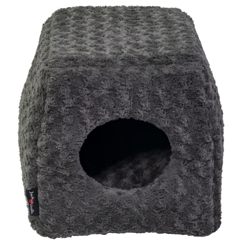 Jack und Vanille -Haustierflasche Softy S 40x40x39 cm Rosette grau